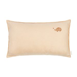 L1NO Embroid Rectang Cushion FR Linen