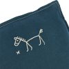 L1NO Embroid Square Cushion FR Linen - Thumbnail Image 2